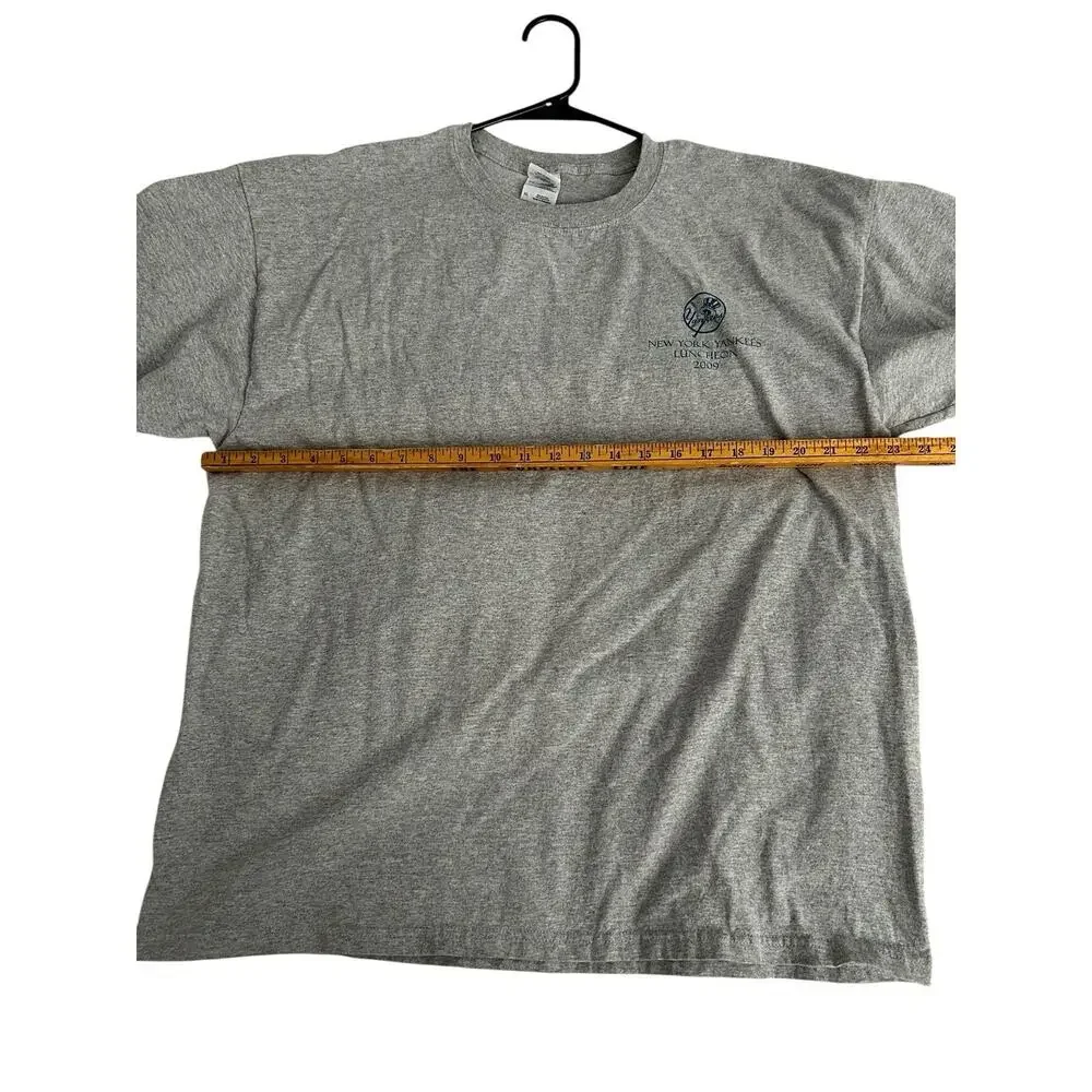New York Yankees Luncheon 2009 Heather Gray T-Shirt Men Size Xl Gildan Very Rare